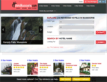 Tablet Screenshot of hotelsmussoorie.com